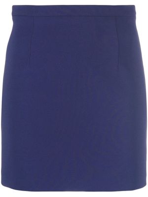Elisabetta Franchi high-waisted button-detail skirt - Blue