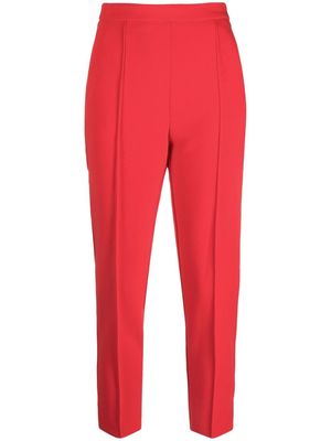 Elisabetta Franchi high-waisted cropped trousers - Red