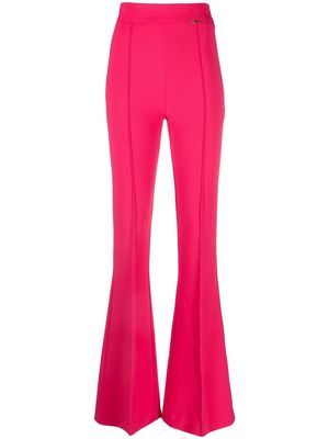 Elisabetta Franchi high-waisted flared trousers - Pink