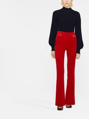 Elisabetta Franchi high-waisted flared trousers