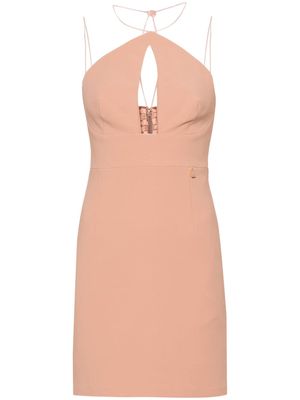 Elisabetta Franchi keyhole-detail sleeveless dress - Pink