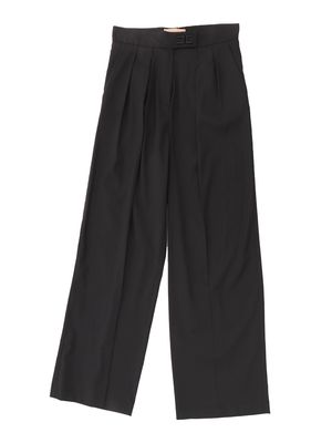 Elisabetta Franchi La Mia Bambina Black Palazzo Trousers