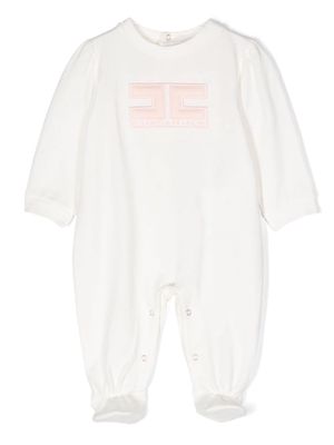 Elisabetta Franchi La Mia Bambina embroidered-logo pyjamas - White