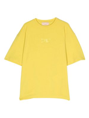 Elisabetta Franchi La Mia Bambina logo-appliqué T-shirt - Yellow