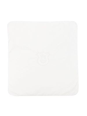 Elisabetta Franchi La Mia Bambina logo-embroidered padded blanket - White