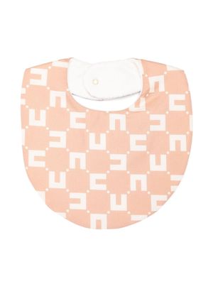 Elisabetta Franchi La Mia Bambina logo-jacquard cotton bib - Pink