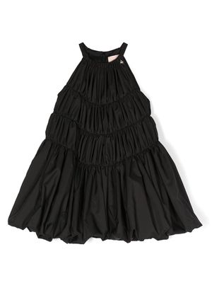 Elisabetta Franchi La Mia Bambina sleeveless ruched dress - Black