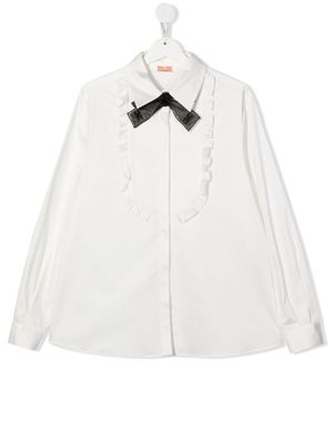 ELISABETTA FRANCHI LA MIA BAMBINA TEEN button-down shirt - White