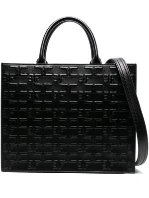 Elisabetta Franchi large Bold monogram tote bag - Black