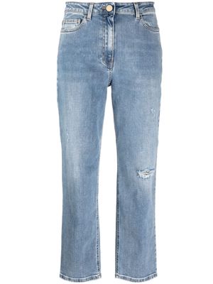 Elisabetta Franchi light-wash cropped jeans - Blue