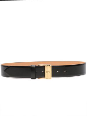 Elisabetta Franchi logo-buckle high-waist belt - Black