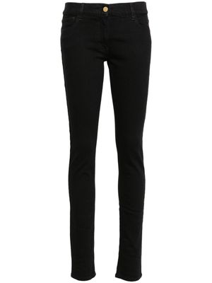 Elisabetta Franchi logo-plaque skinny-leg jeans - Black