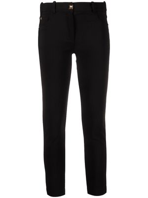 Elisabetta Franchi low-rise skinny cropped trousers - Black