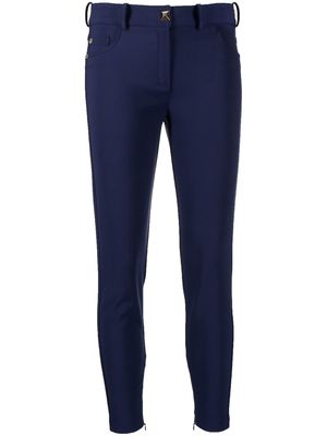 Elisabetta Franchi low-rise skinny cropped trousers - Blue