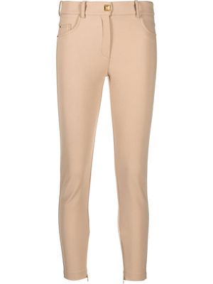 Elisabetta Franchi low-rise skinny cropped trousers - Neutrals