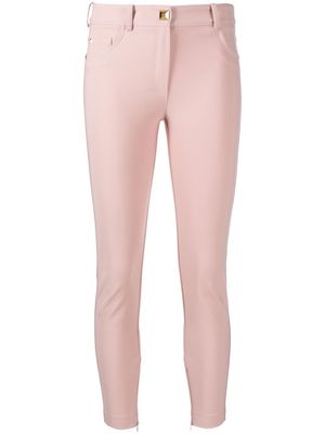 ELISABETTA FRANCHI low-rise skinny cropped trousers - Pink