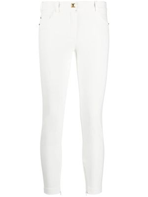 Elisabetta Franchi low-rise skinny cropped trousers - White