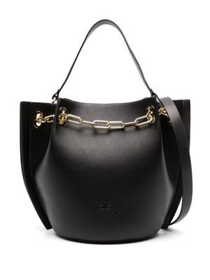 Elisabetta Franchi medium Dune chain-link bucket bag - Black