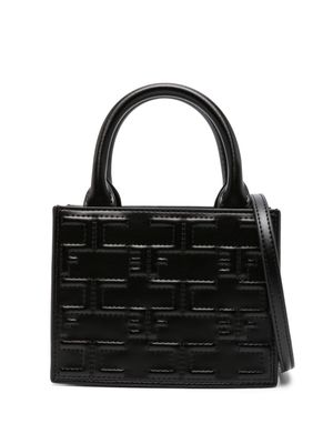 Elisabetta Franchi monogram mini bag - Black
