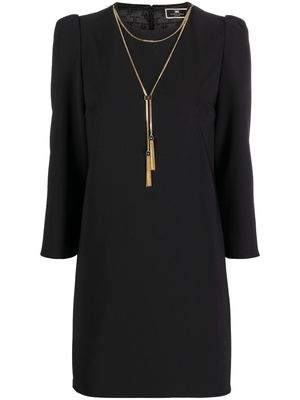 Elisabetta Franchi necklace-detail minidress - Black