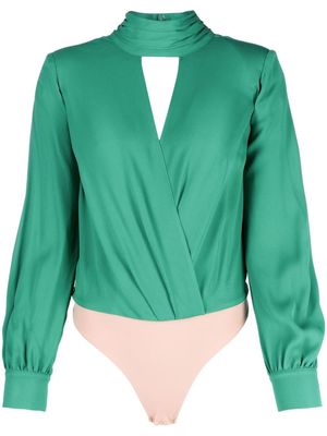 Elisabetta Franchi open-back detail body blouse - Green