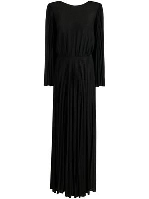 Elisabetta Franchi pleated maxi dress - Black
