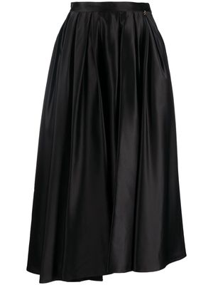 Elisabetta Franchi pleated midi skirt - Black