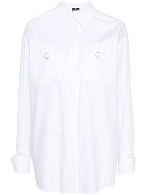 Elisabetta Franchi poplin cotton shirt - White