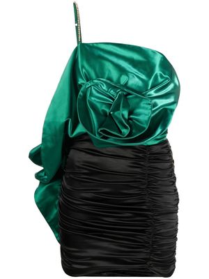 Elisabetta Franchi ruched mini dress - Green