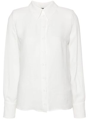 Elisabetta Franchi semi-sheer voile shirt - White
