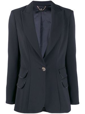 Elisabetta Franchi single button blazer - Black