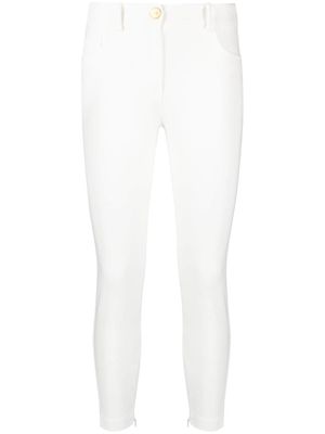 Elisabetta Franchi skinny-leg cropped trousers - White