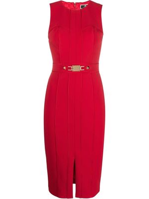 Elisabetta Franchi sleeveless sheath midi dress - Red