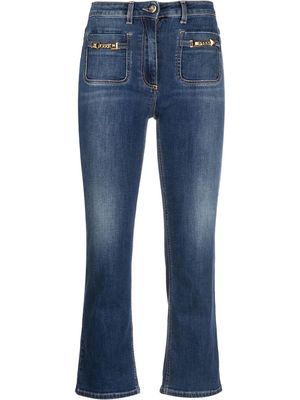 Elisabetta Franchi slim-cut cropped jeans - Blue