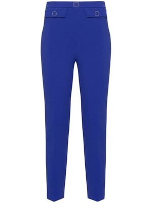 Elisabetta Franchi slim-cut cropped trousers - Blue