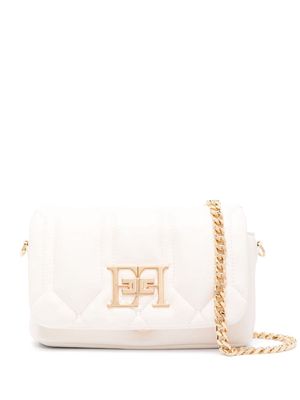 Elisabetta Franchi small Puffy crossbody bag - White