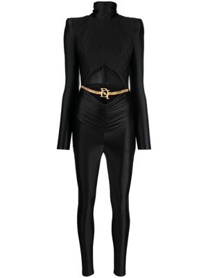 Elisabetta Franchi stretch-design cut-out jumpsuit - Black