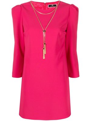 Elisabetta Franchi tassel chain-link minidress - Pink