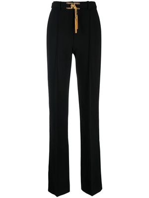 Elisabetta Franchi tassel-detail tailored trousers - Black