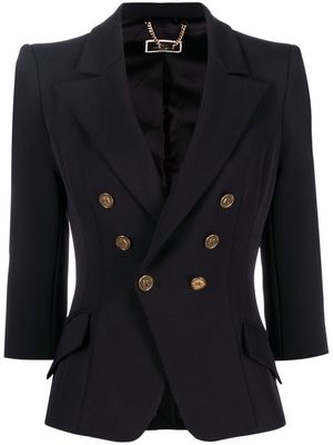 Elisabetta Franchi three-quarter sleeves blazer - Black