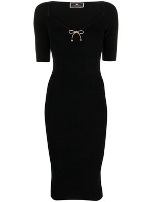 Elisabetta Franchi wool-blend midi dress - Black