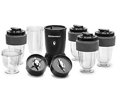 Elite Cuisine 17-Piece Personal Drink Blender w ith Travel Cup