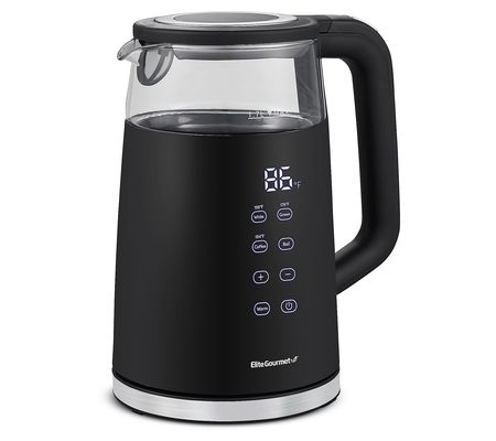 Elite Gourmet 1.7L Double Wall Cool Touch Elect ric Tea Kettle