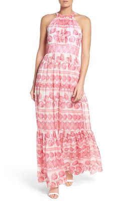 Eliza J Print Maxi Dress in Pink