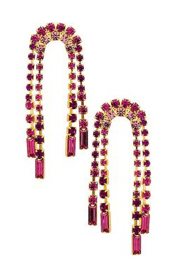 Elizabeth Cole Asa Earrings in Pink.