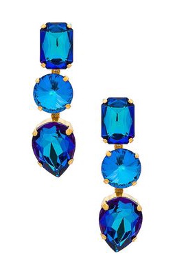 Elizabeth Cole Destry Earrings in Blue.