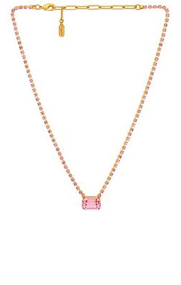 Elizabeth Cole Inga Necklace in Pink.