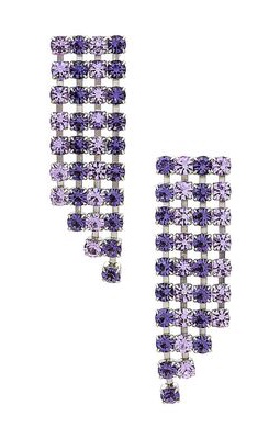 Elizabeth Cole Julita Earrings in Purple.