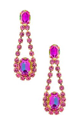 Elizabeth Cole Kanaan Earrings in Pink.