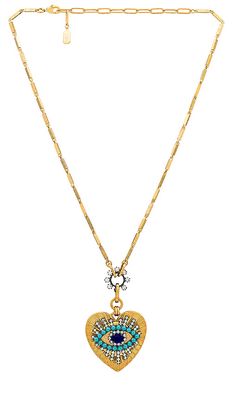 Elizabeth Cole Nixine Necklace in Metallic Gold.